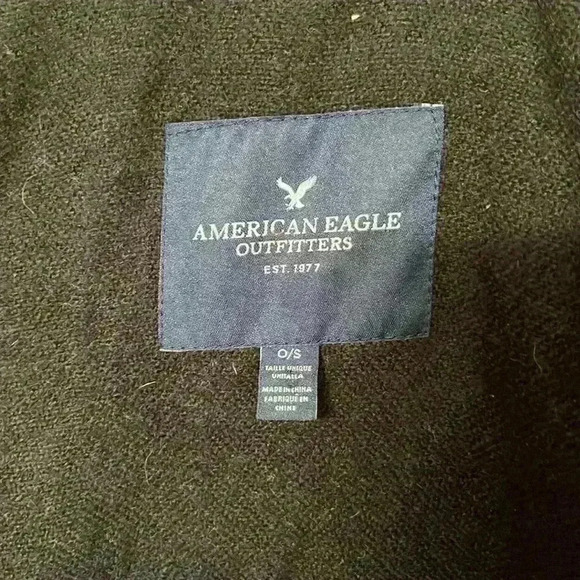 American Eagle Outfitters Grey & Black Shawl - Picture 2 of 3